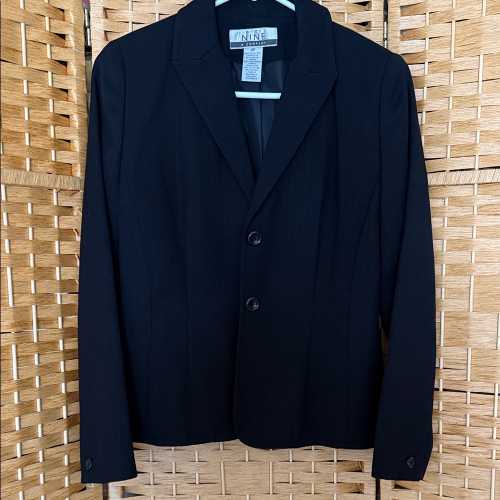 Elegant & Powerful Black Two-Piece Pant Business Suit Set